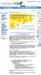 Mobile Screenshot of nutrientpro.com